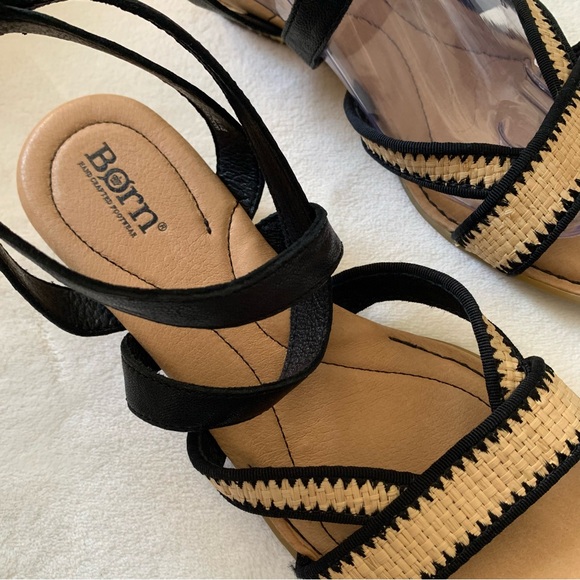 Born Summer Wedges Strappy Sandals Size 8 - Picture 3 of 8